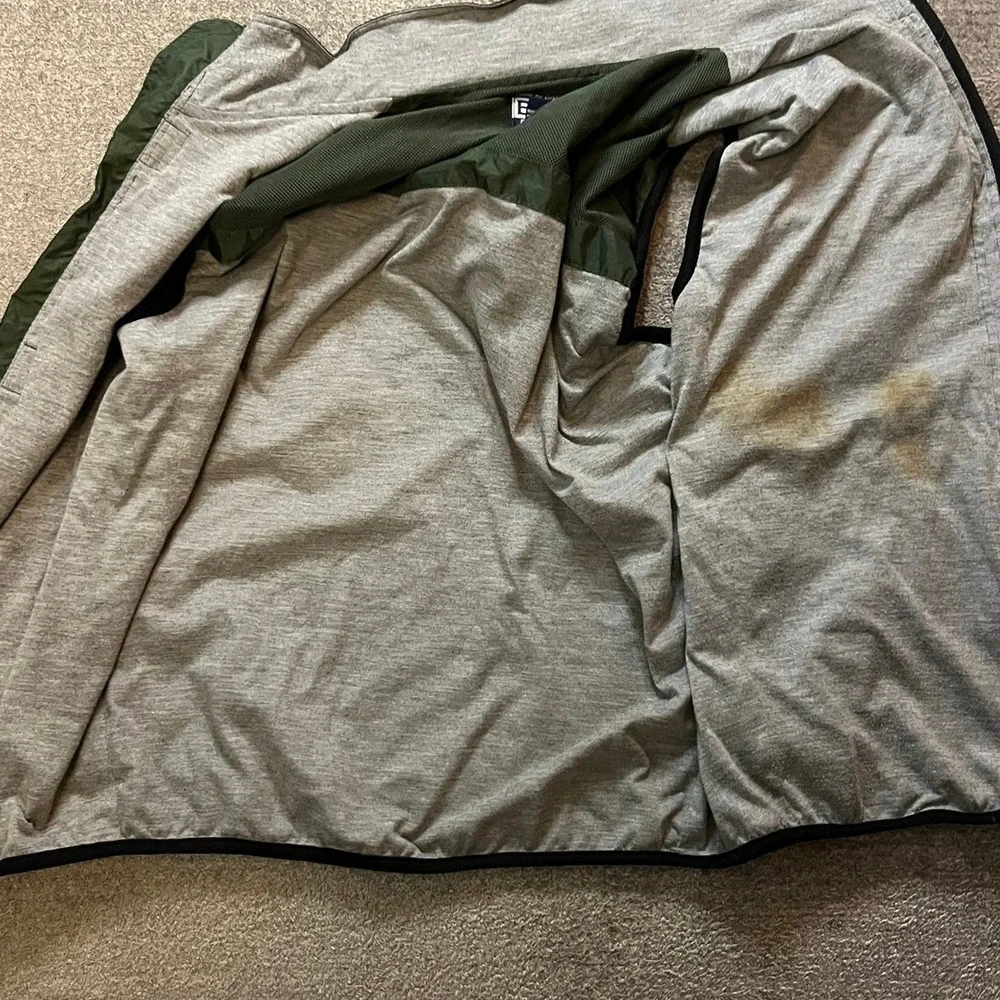 B.U.M. Equipment Vintage Mens Utility Vest Green Black Nylon Mesh Lined Medium